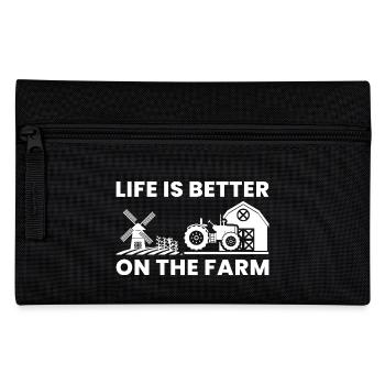 Farming Farmer Vintage Farmer Geschenk Spruch - Federtasche - Schwarz - Vorne