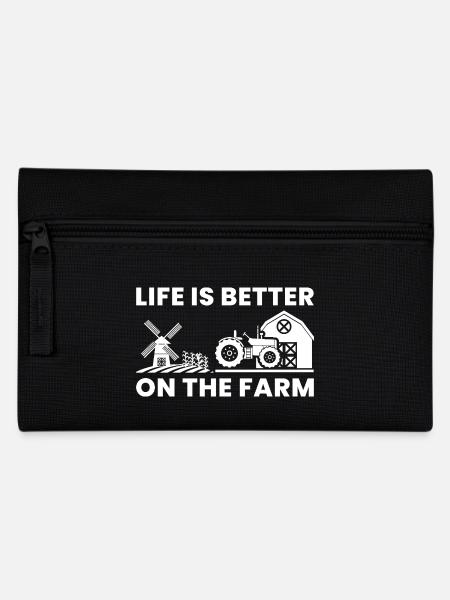 Farming Farmer Vintage Farmer Geschenk Spruch - Federtasche - Schwarz