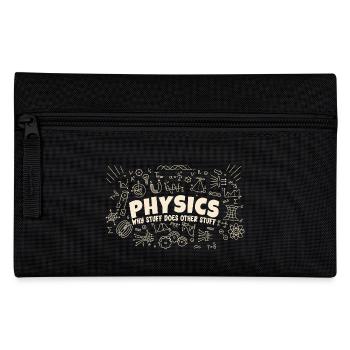 Physik Warum Dinge andere Dinge tun | Lustige Physik - Federtasche - Schwarz - Vorne