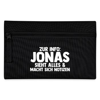 Jonas - Federtasche - Schwarz - Vorne