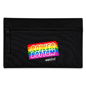 Horny Top wants a Power Bottom - Pencil Case - black - Front