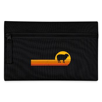Sheep Sunrise T-Shirt Funny Sheep - Pencil Case - black - Front