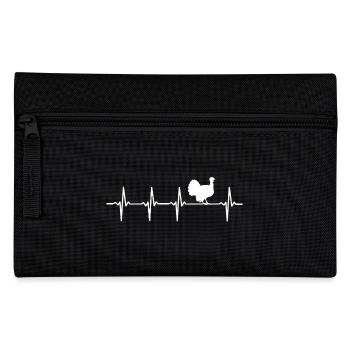 turkey heartbeat turkey - Pencil Case - black - Front