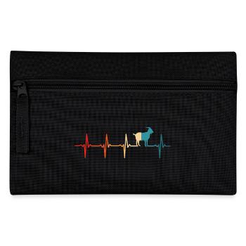 Chèvres Heartbeat T Shirt Chèvre Drôle - Trousse - noir - Devant