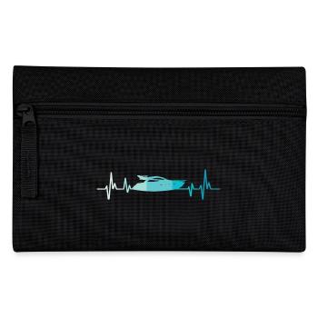 Bateau heartbeat rétro yacht capitaine - Trousse - noir - Devant