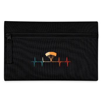 Parachutiste rétro Heartbeat Parachutisme - Trousse - noir - Devant