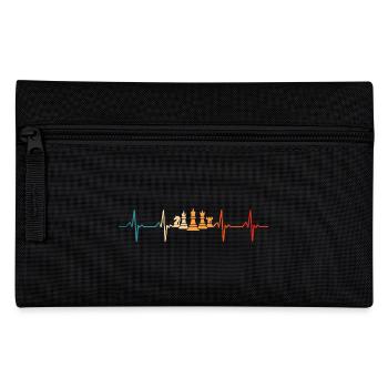 chess player heartbeat - Pencil Case - black - Front
