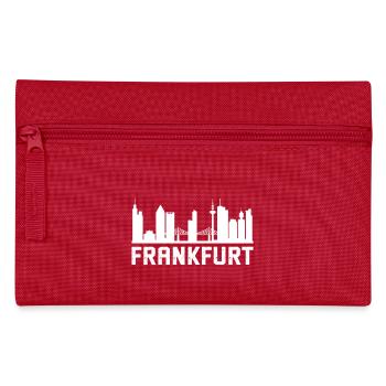 Frankfurt Skyline - Federtasche - Rot - Vorne