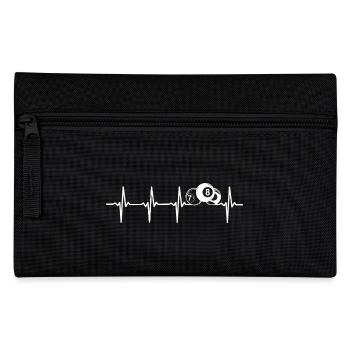 Billard Herzschlag Billiards Poolbillar - Federtasche - Schwarz - Vorne
