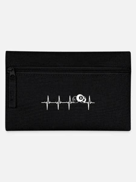 Billard Herzschlag Billiards Poolbillar - Federtasche - Schwarz