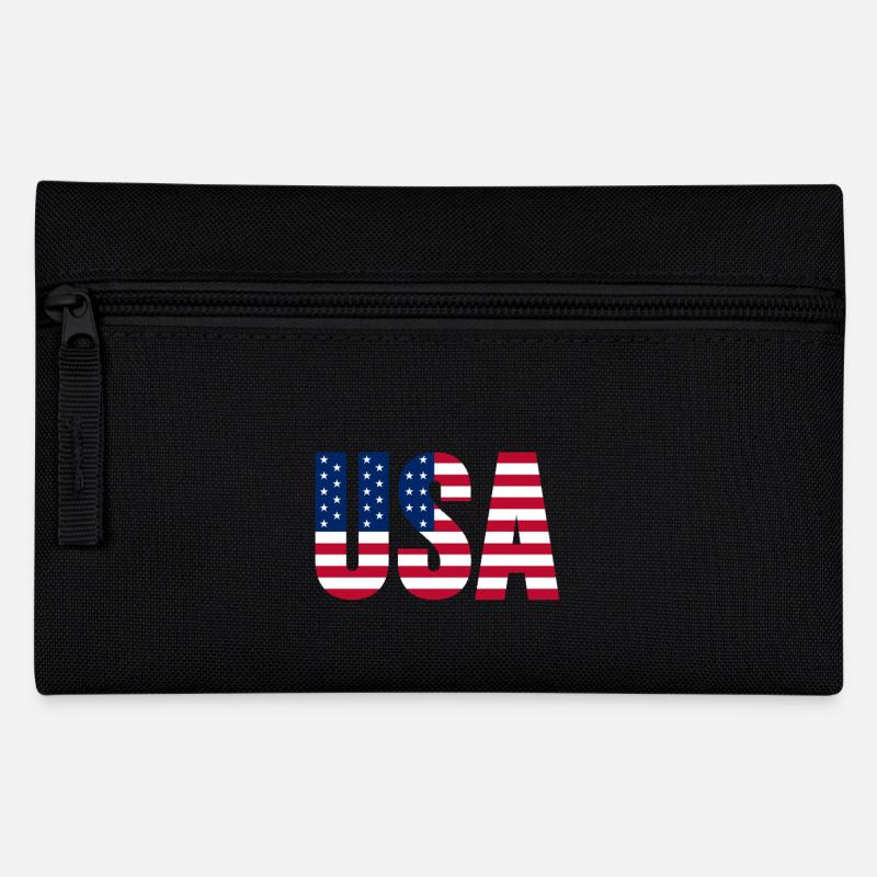 États-Unis Amérique Américain - Trousse - noir