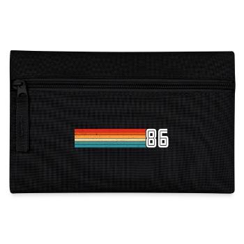 Retro 1986 t-shirt 86 vintage 1986 - Pencil Case - black - Front