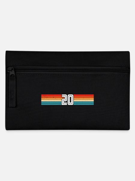 20 Jahre retro 20. Geburtstag - Federtasche - Schwarz