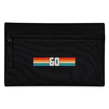 60 Jahre retro 60. Geburtstag - Federtasche - Schwarz - Vorne