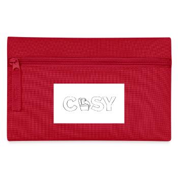 Détente douillette chats illustration - Trousse - rouge - Devant