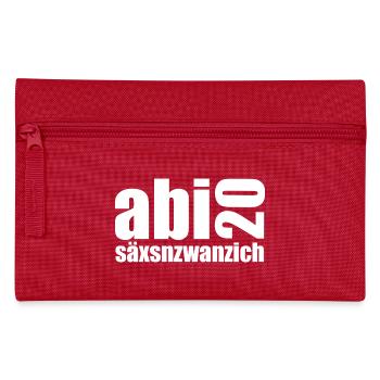 Abi 20 säxnzwanzig - Federtasche - Rot - Vorne