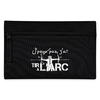 J'peuX pas, j'ai Tir à l'Arc - V02 - Trousse - noir - Devant