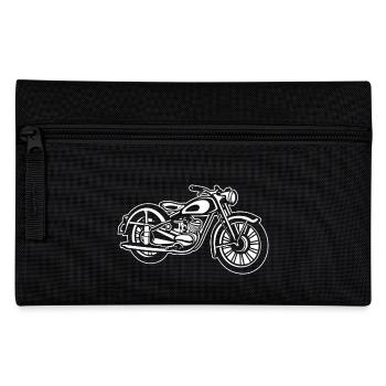 Motorcycle / Classic Motorcycle 04_white - Pencil Case - black - Front