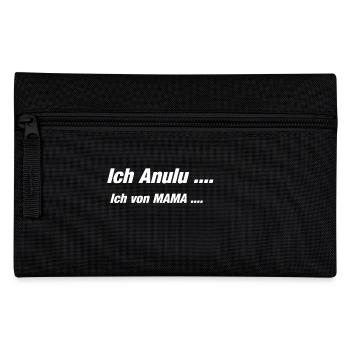 Anulu von Mama Spruch Lustig Geschenkidee - Federtasche - Schwarz - Vorne
