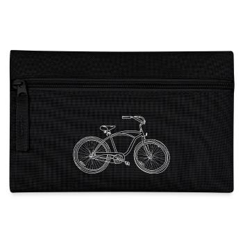 Custom Bicycle Cruiser Illustration - Pencil Case - black - Front