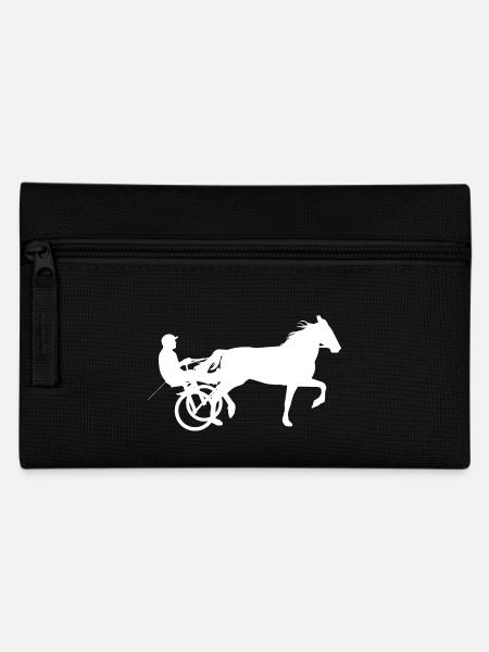 Trabrennsport Pferderennsport Pferderennen Pferde - Federtasche - Schwarz