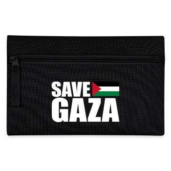 Save gaza - Federtasche - Schwarz - Vorne