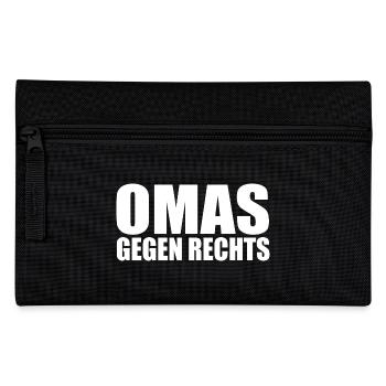Omas gegen rechts - Federtasche - Schwarz - Vorne