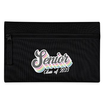 Senior Class Of 2023 Retro Graduation Party Geschenk - Federtasche - Schwarz - Vorne