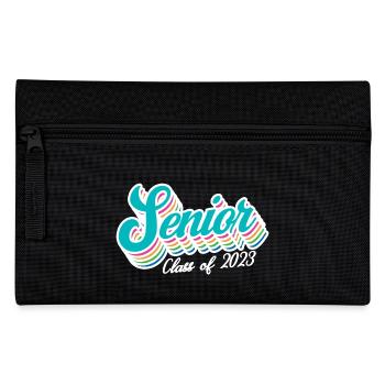 Senior Class Of 2023 Retro Graduation Party Geschenk - Federtasche - Schwarz - Vorne