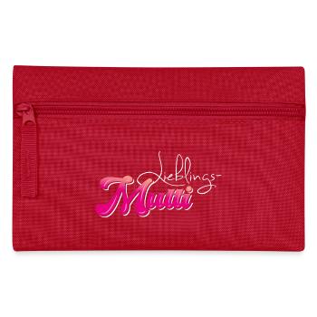 Lieblingsmutti - Muttertag - Federtasche - Rot - Vorne