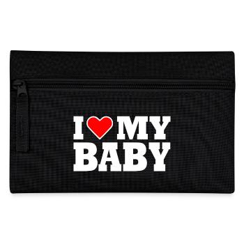 I love my baby - Federtasche - Schwarz - Vorne