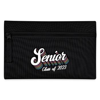 Senior Class Of 2023 Retro Graduation Party Geschenk - Federtasche - Schwarz - Vorne