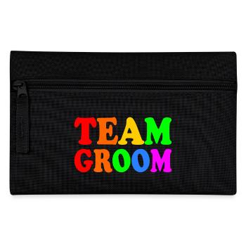 Team groom - Federtasche - Schwarz - Vorne