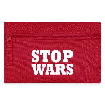 Stop wars - Pencil Case - red - Front