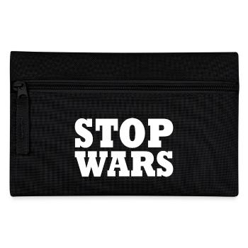 Stop wars - Pencil Case - black - Front