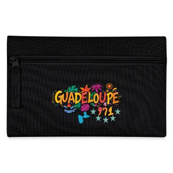 Landkarte von Guadeloupe 971 - Souvenir-Geschenkidee - Federtasche - Schwarz - Vorne