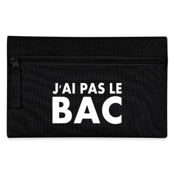 j'ai pas le bac - Trousse - noir - Devant