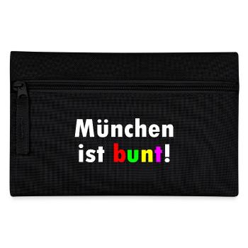 München ist bunt - Federtasche - Schwarz - Vorne