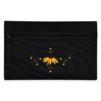 Tourbillons jaunes d’échinacée 4 - Trousse - noir - Devant