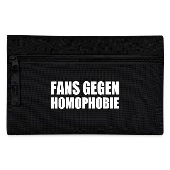 fans gegen homophobie - Federtasche - Schwarz - Vorne