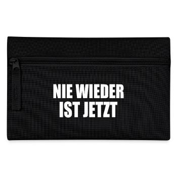 Nie wieder ist jetzt - Federtasche - Schwarz - Vorne
