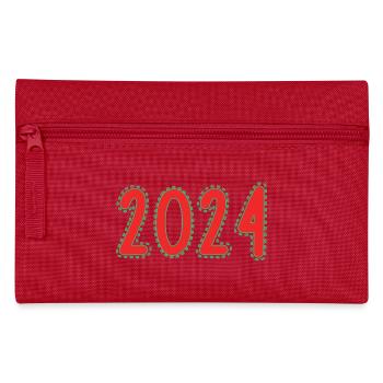 2024. ANNEE. BONNE ANNEE. SAINT SYLVESTRE - Trousse - rouge - Devant