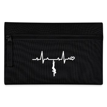 Danseuse de pole dance Heartbeat Heartline ECG Love - Trousse - noir - Devant