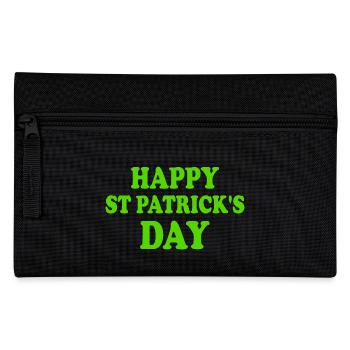 happy st patricks day - Pencil Case - black - Front