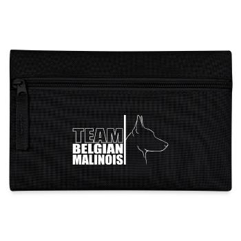 TEAM Belgian Malinois Hunde Hund Wilsigns - Federtasche - Schwarz - Vorne