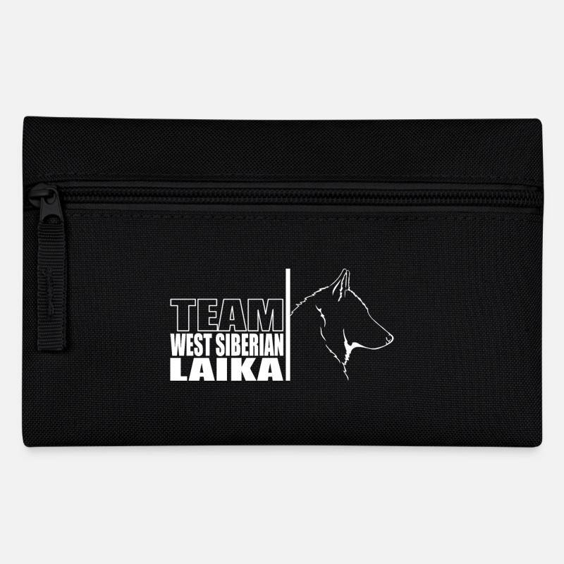 TEAM West Siberian Laika Hunde Hund Wilsigns - Federtasche - Schwarz