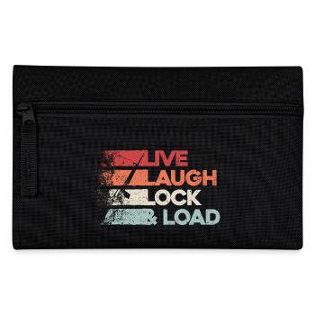 « Live Laugh Lock And Load » - Des filles avec du style - Trousse - noir - Devant