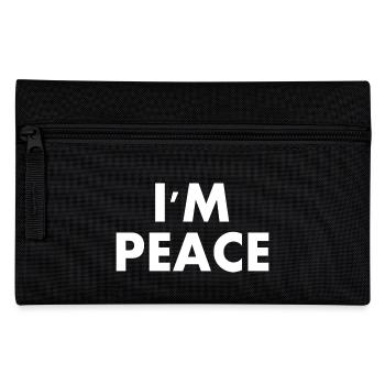 i come in peace i'm peace couple - Federtasche - Schwarz - Vorne