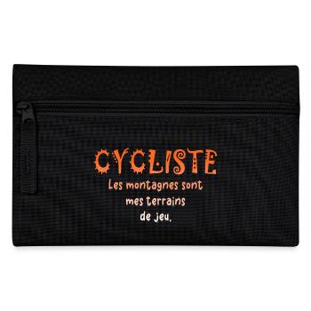 Bicycle Bicycle Bicycle Bike Biker MTB 5 - Pencil Case - black - Front
