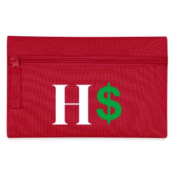 Letter h dollar - Pencil Case - red - Front